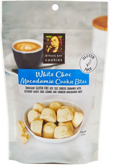 Byron Bay Cookies White Choc Macadamia bites Gluten Free
