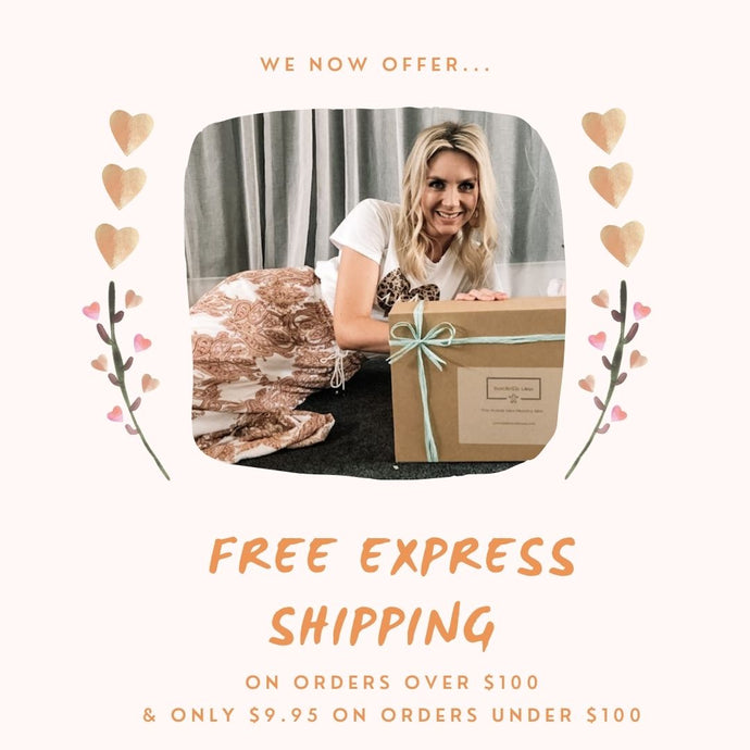 Free express shipping on orders over $100