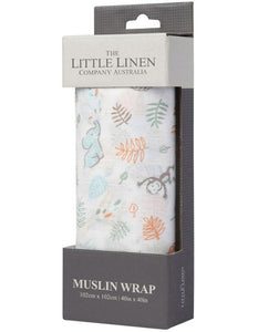 Safari Bear Muslin The Little Linen Company