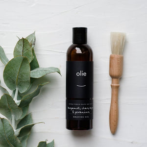 Bergamot Clary Sage & Geranium Shaving Gel by Olieve & Olie