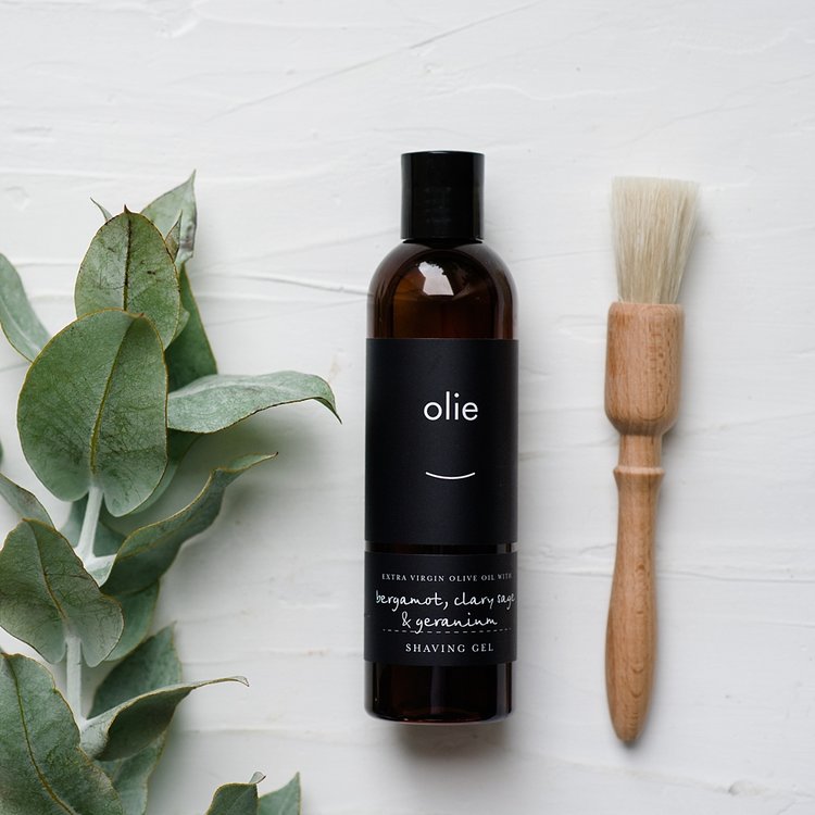 Bergamot Clary Sage & Geranium Shaving Gel by Olieve & Olie